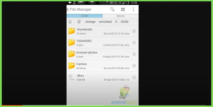 How To Open Thumbdata File Android