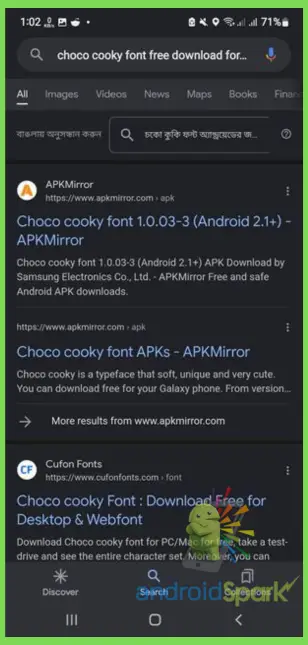 How to Apply Choco Cooky Font in an Android