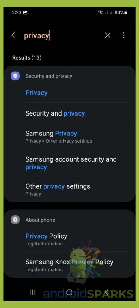 How To Turn Off Voice Privacy Android?