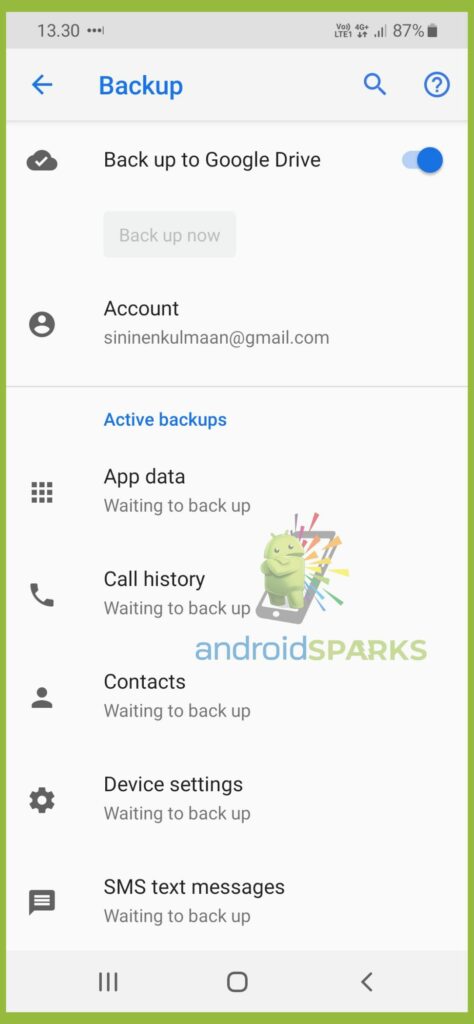 How Often Does Android Backup To Google